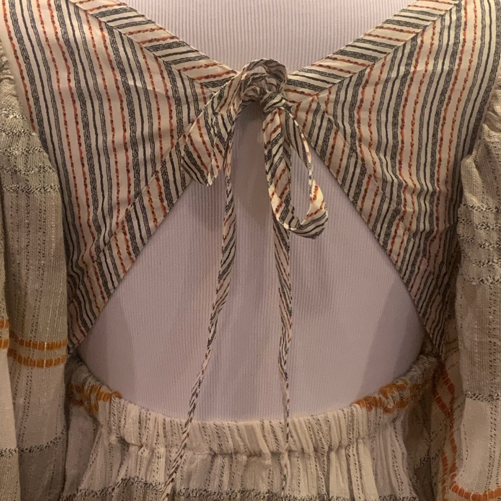 NWT $148 Free People Cozy Striped Mini Dress XS S - Picture 14 of 14